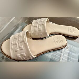 White Tory Burch Sandals